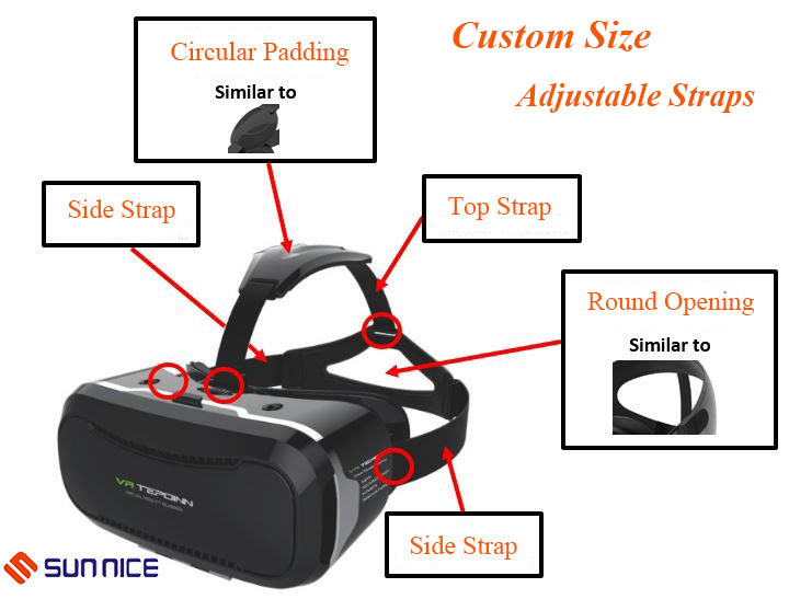 VR glasses headset elastic belt