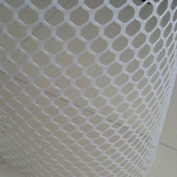 Vente chaude blanc maille plate en plastique