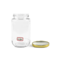 Round Glass Jar With Tinplate Lid 369ml