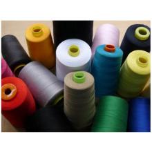 Ne 20/4 3000 Meters Per Cone White 100% Spun Polyester Sewing Thread Yarn