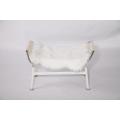 PP225 Tabouret de drisse en peau de mouton