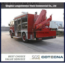 Caminhão da luta contra o incêndio do salvamento da emergência do motor diesel