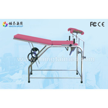 Stainless steel examination table