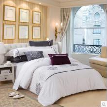 Canasin 5 Star Hotel Satin Bed Linen 100% Cotton White