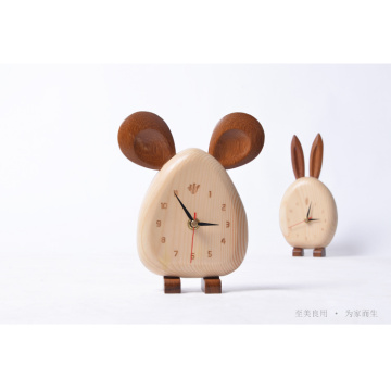 Environmental Protection Wooden Kid Lovely Clock