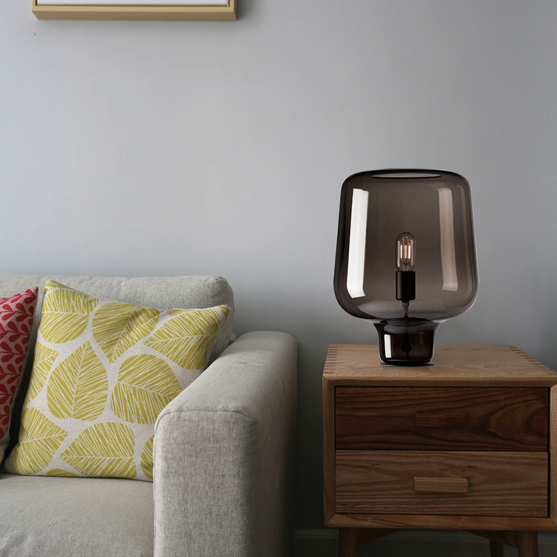 Application Brown Bedside Table Lamps