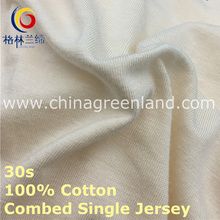 100% хлопок Combed Джерси трикотажные ткани для мужчин футболки (GLLML417)