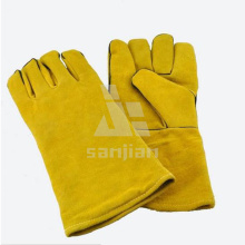 Full Plam CE Welding Safety Glove with Leather Grade a/Ab/Bc