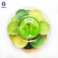 Colorful and scented high quality tealight candle
