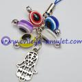 Multicolor Evil Eye Grape Bunches Cell Phone Decoration