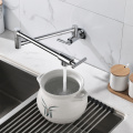 Chrome Shining Wall Folding Kitchen Pot Filler Faucet