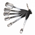 6PCS Stainless Steel Measuring Spoons With Silicone Handle