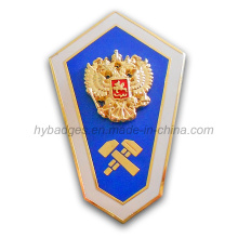 3D Zinc Alloy Badge Shield for Souvenir (GZHY-BADGE-020)