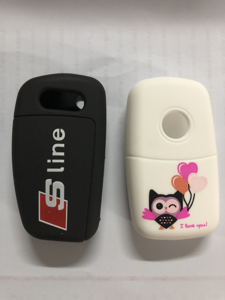 silicone car key case