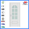 * JHK-G27 Doble puerta de vidrio templado Arco de madera Puerta de vidrio Panel de vidrio Cerradura de la puerta