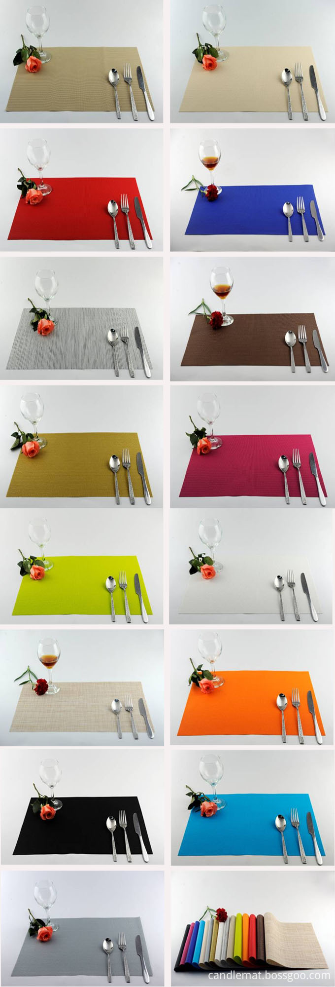 Pure color series of household business dining mat decoration