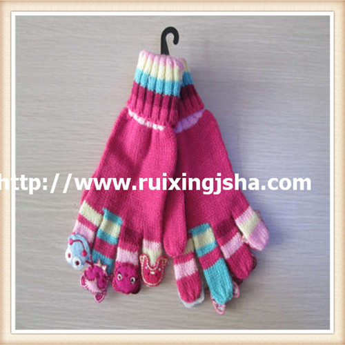 child knitted animal finger gloves