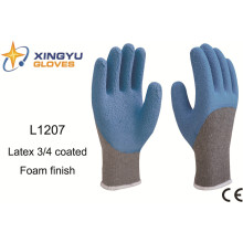 10g T / C Shell Latex Foam 3/4 Coated Safety Work Glove (L1207)