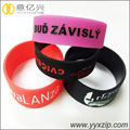 Fashional Style Logo Printed Wide silicone bracelet