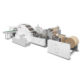 Semi Automatic Square Bottom Food Packing Kraft Paper Shopping Paper Bag Producing Sheet Feeding Paper Bag Making Machine