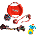 Chien bandana plus ensemble de 5 jouets de chien