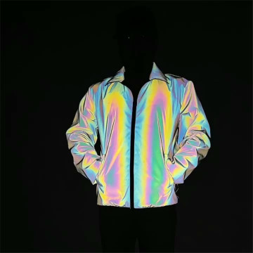 High Visibility color changing rainbow reflective jackets