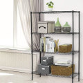 High Quality 4 Tiers Garage Black Wire Shelving