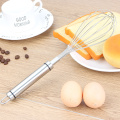 Kitchen products rotate stainless steel whisk eggbeater