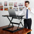 Sit Stand Desk Riser Suporte de mesa portátil com bandeja de teclado