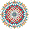 custom cotton beach towel round