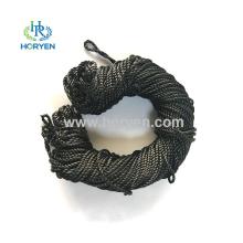 Ropes de cordon torsadé en fibre de carbone de 3 mm de 5 mm de diamètre