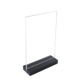 Clear color acrylic A4 menu holder