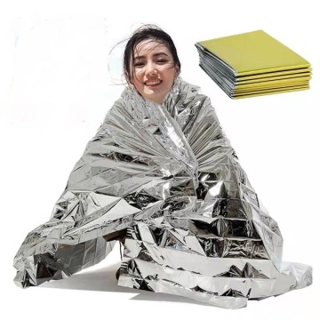 mylar emergency blanket for outdoor camping sleeping bag