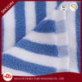 100% New Cotton Stripe Bleu ciel et serviette de plage blanche