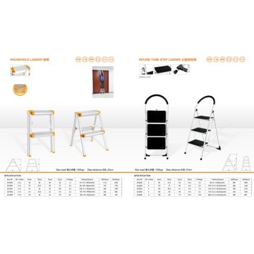 Haushalt Leiter und runde Tube Step Ladder