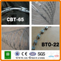 ISO9001 Galvanized Razor wire mesh fence