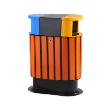 Hot Selling Stahl-Holz Outdoor Bins (B10330)