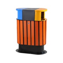 Hot Selling Steel-Wood Outdoor Bins (B10330)