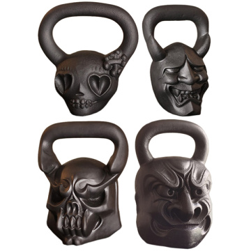 Cast Iron Skull Shape Kettlebell