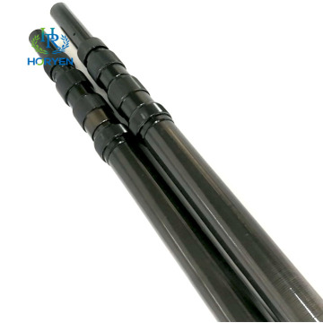 Section lock carbon fiber extension pole telescoping rod