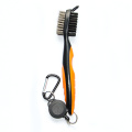 Brosse fonctionnelle et nettoyeur de rainures pour clubs de golf