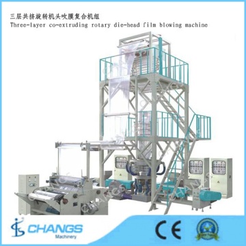 Sj-60*3e/2000 Three-Layer Common-Extruding Rotary Die-Head Film Blowing Machine