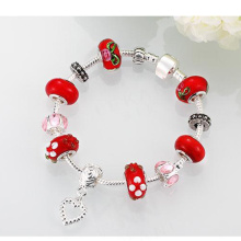 Fashion Pandora's box buckle chain series of macroporous beads DIY crystal bracelet