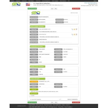 Datos de importación de Linear Guide USA