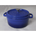 Blue Round Enamel Casserole Classic