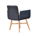 European Style High Armrest Fabric Chairs for Dining Room