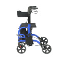 Folding Portable Rollator & Wheel Chair with Seat