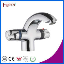 Fyeer Temperature Sensitive Bathroom Thermostatic Basin Faucet Mixer