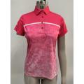 Ladies knit digital print Polo shirt