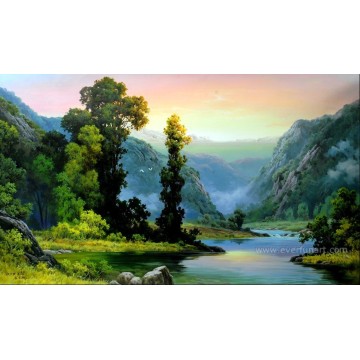 Home Decor Hills Landscape Oil Painting